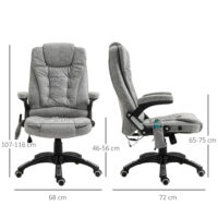 Bürostuhl Massagefunktion höhenverstellbar ergonomisch Grau – Produktfoto zeigt modernes Design, hochwertige Materialien und funktionale Eigenschaften ideal für Wohn- oder Arbeitsbereiche. Perfekt als Einrichtungsinspiration oder zur Produktpräsentation in einem Onlineshop.