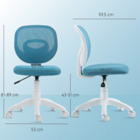 Bürostuhl Schreibtischstuhl ergonomisch höhenverstellbar blau