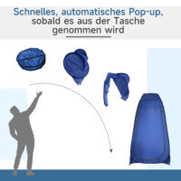 Camping Duschzelt Umkleidezelt Pop-up wasserdicht outdoor