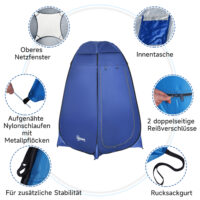 Camping Duschzelt Umkleidezelt Pop-up wasserdicht outdoor