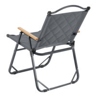 Graues Camping Gartenmöbelset Caltagirone, 5-teilig, mit komfortablen Sitzmöglichkeiten und Tisch, ideal für unterwegs.