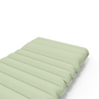 Camping Isomatte wasserabweisend, bis 80 kg, mit Fusspumpe, Farbe Grün.