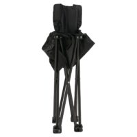 Faltbares Camping Set mit Tisch und 2 Klappstühlen schwarz