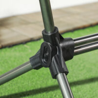 Campingstuhl faltbar, belastbar bis 120 kg, aus Oxford-Material, Farbe Schwarz.