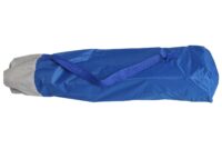 Klappbarer Campingstuhl aus Stahl und Textil blau waschbar