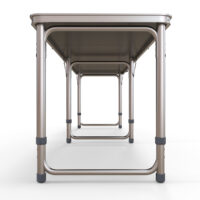 Campingtisch klappbar höhenverstellbar 240cm Aluminium schwarz