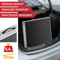 Praktischer Klapptisch im Kofferdesign für Camping und Outdoor.