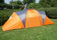 4 Personen Campingzelt Kuppelzelt Igluzelt orange