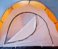 4 Personen Campingzelt Kuppelzelt Igluzelt orange