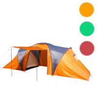 4 Personen Campingzelt Kuppelzelt Igluzelt orange