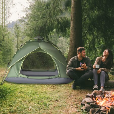 Campingzelt 210x210x140 cm, für 2 Erwachsene + 1 Kind, wasserdicht.