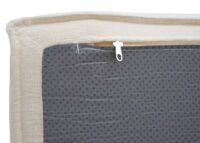 Chaiselongue Ottomane Recamiere Stoff 63x75x194cm creme