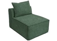Chaiselongue Ottomane Recamiere Stoff 63x75x194cm grün