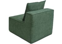 Chaiselongue Ottomane Recamiere Stoff 63x75x194cm grün