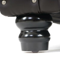 Chesterfield Lounge 2er Sofa Couch Braun - runde Füsse