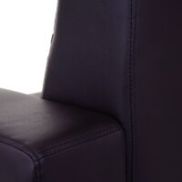 Clubsessel Loungesessel Kunstleder mit Metallfüssen braun