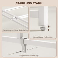 Computertisch klappbar mit Monitorhalterung für Homeoffice