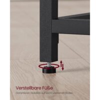 Computertisch Schreibtisch Industriedesign Metall Schwarz