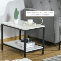 Couchtisch 2er-Set Marmoroptik Moderndesign für Wohnzimmer/Schlafzimmer – Produktfoto zeigt modernes Design, hochwertige Materialien und funktionale Eigenschaften ideal für Wohn- oder Arbeitsbereiche. Perfekt als Einrichtungsinspiration oder zur Produktpräsentation in einem Onlineshop.