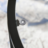 Couchtisch 2er-Set Stahlgestell Hartglas stapelbar Schwarz