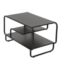 Couchtisch Wohnzimmertisch Industrial 3 Ablagen Metall 45x80x40cm schwarz