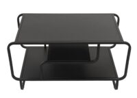 Couchtisch Wohnzimmertisch Industrial 3 Ablagen Metall 45x80x40cm schwarz