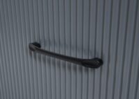 Couchtisch Beistelltisch Sofatisch Schubladen Türen 43x100x60cm Marmor-Optik grau