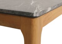 Couchtisch Beistelltisch Sofatisch HDF Laminat 46x120x70cm Marmoroptik helle Beine