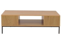 Couchtisch Tisch Sofatisch Beistelltisch Ablage MDF 39x120x60cm natur