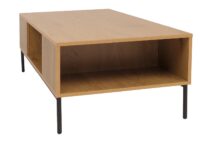 Couchtisch Tisch Sofatisch Beistelltisch Ablage MDF 39x120x60cm natur