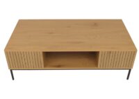 Couchtisch Tisch Sofatisch Beistelltisch Ablage MDF 39x120x60cm natur