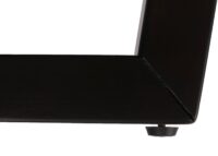 Couchtisch Beistelltisch Sofatisch HPL Laminat Ø80cm Sheesham-Optik dunkles Gestell