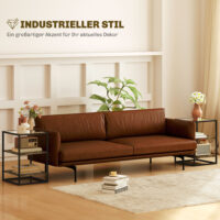 Couchtisch Rustikales 2er-Set 3 Ebenen mit Glasplatte 37x40x55,5cm Braun – Produktfoto zeigt modernes Design, hochwertige Materialien und funktionale Eigenschaften ideal für Wohn- oder Arbeitsbereiche. Perfekt als Einrichtungsinspiration oder zur Produktpräsentation in einem Onlineshop.