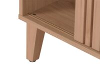 Couchtisch Wohnzimmertisch Sofatisch 52x114x59cm beige Schublade grau