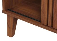 Couchtisch Wohnzimmertisch Sofatisch 52x114x59cm Walnuss-Optik Schublade dunkelgrau