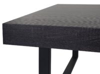 Couchtisch Wohnzimmertisch 40x110x60cm schwarze Eiche-Optik dunkle Metallfüsse