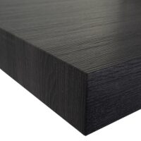 Couchtisch Wohnzimmertisch 40x110x60cm schwarze Eiche-Optik dunkle Metallfüsse
