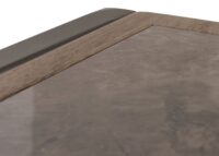 Couchtisch Sofatisch Wohnzimmertisch Eisen Sinterstein 43x120x64cm grau grau-braun