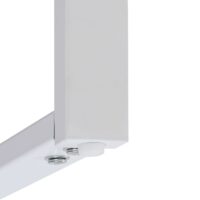 Couchtisch Sofatisch Wohnzimmertisch Eisen Sinterstein 43x120x64cm weiss natur