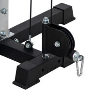 Crossover-Fitnessgestell Kabelzug Home Gym Trainingsgerät Stahl schwarz
