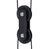 Crossover-Fitnessgestell Kabelzug Home Gym Trainingsgerät Stahl schwarz