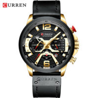 Curren Herren Armbanduhr Quarz 48mm Gehäuse Black