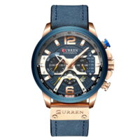 Curren Herren Armbanduhr Quarz 48mm Gehäuse Blue