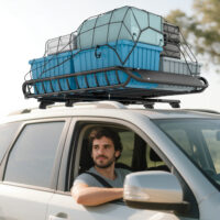 Dachgepäckträger Dachkorb Universal mit Windschutz für SUV bis 150kg