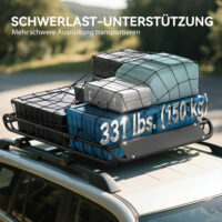 Dachgepäckträger Dachkorb Universal mit Windschutz für SUV bis 150kg