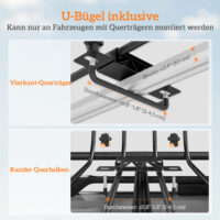 Dachgepäckträger Dachkorb Universal mit Windschutz für SUV bis 150kg
