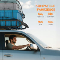 Dachgepäckträger Dachkorb Universal mit Windschutz für SUV bis 150kg