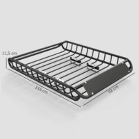 Dachgepäckträger Dachkorb Universal mit Windschutz für SUV bis 150kg