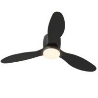 Deckenventilator mit Lampe Fernbedienung und dimmbar schwarz