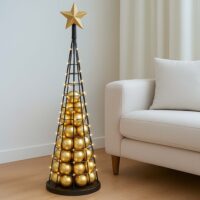 Deko-Baum Weihnachtsbaum Schmuckbaum Weihnachtsdeko Metall 115cm schwarz